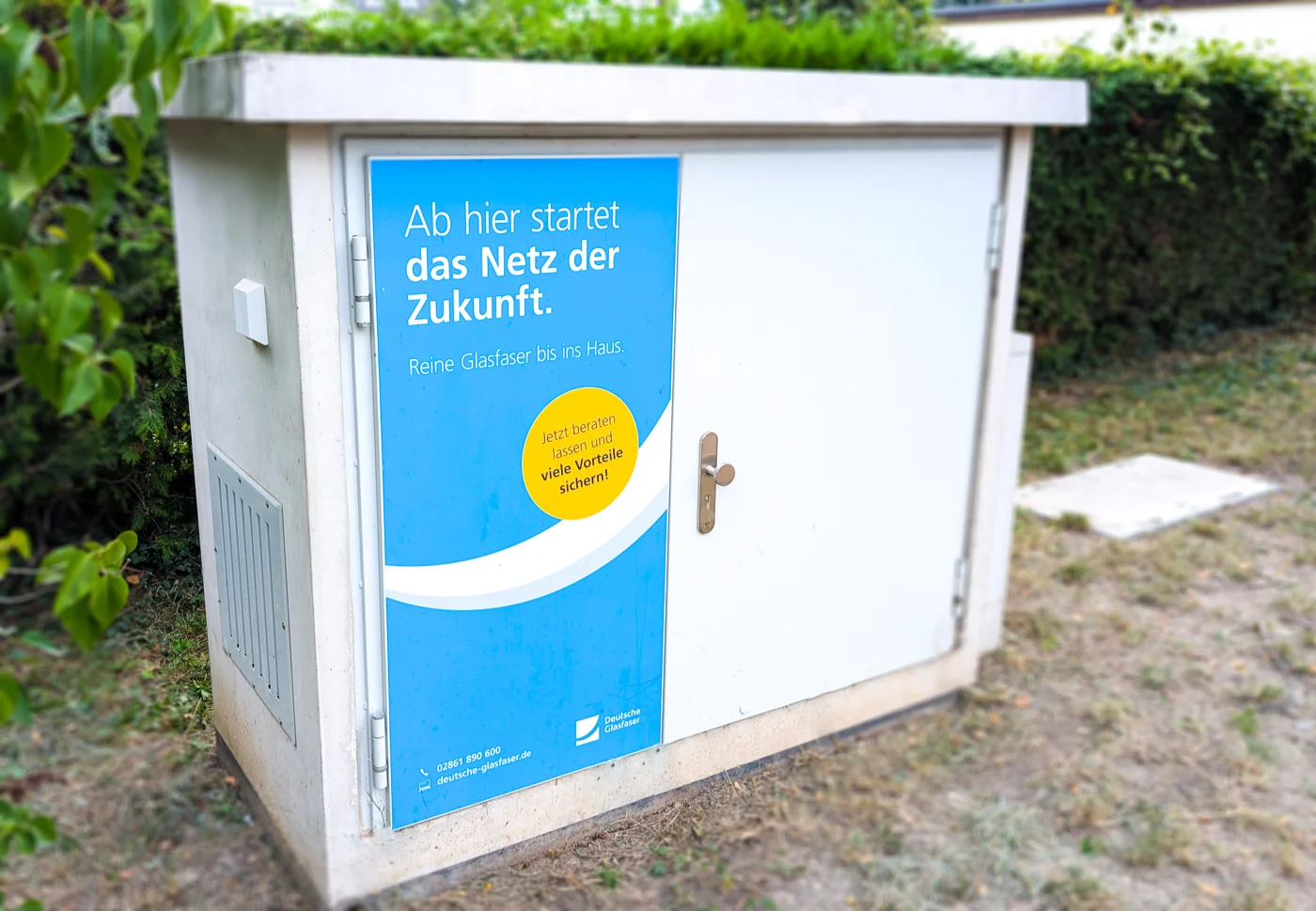 Verteiler im Glasfasernetz bei DT-Glasfaser