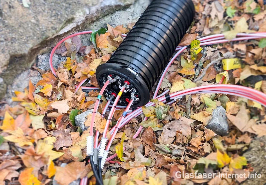 Glasfaser Tiefbauarbeiten: Splitter