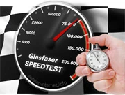 Speedtest für Glasfaser