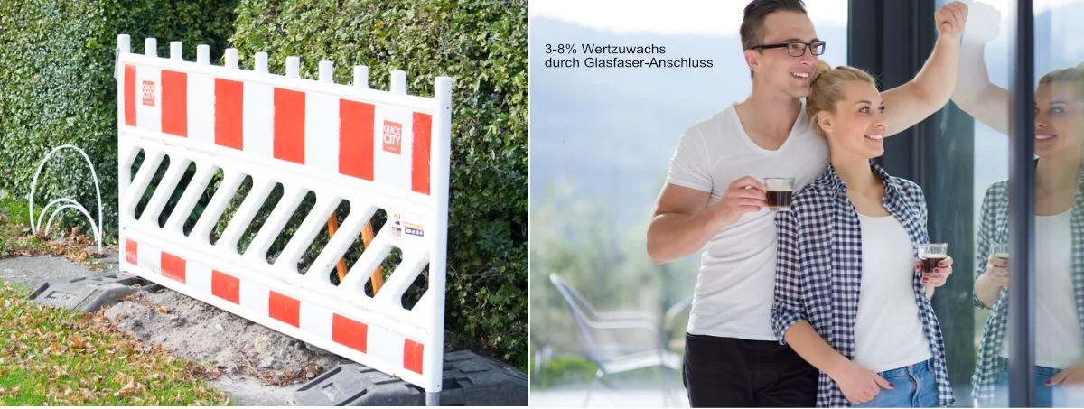 Werteigerung der eigenen Immobilie durch Glasfaser bis 8 Prozent